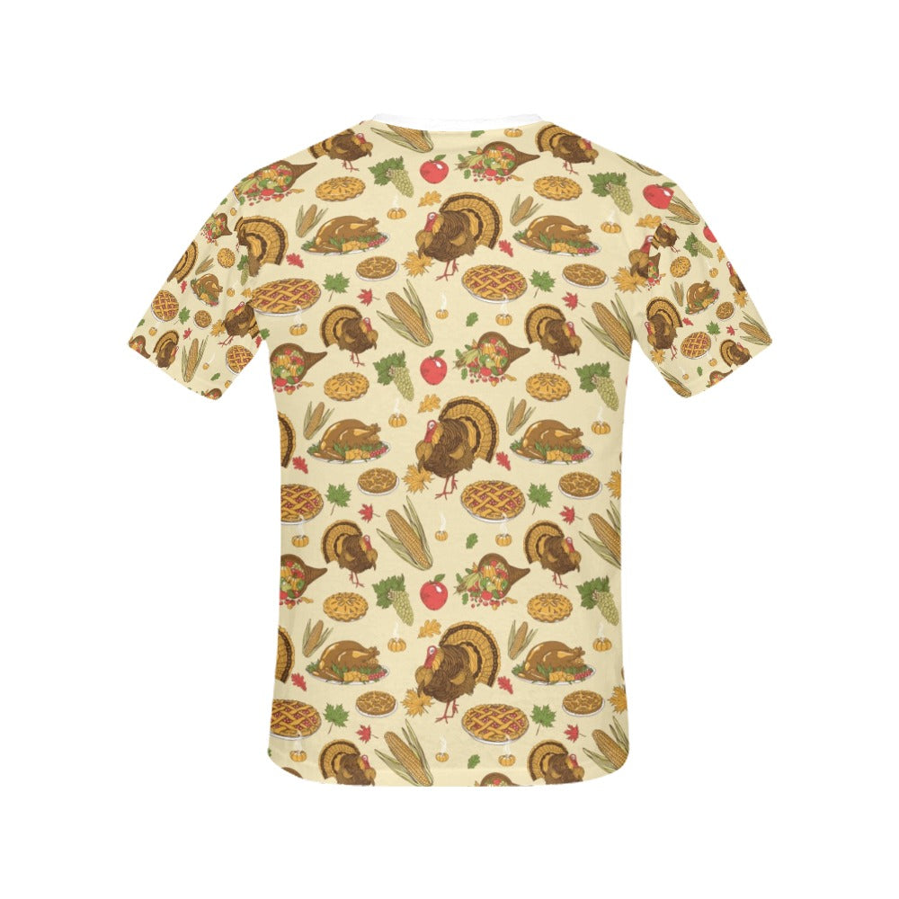 Thanksgiving Print Design LKS302 Women's  T-shirt
