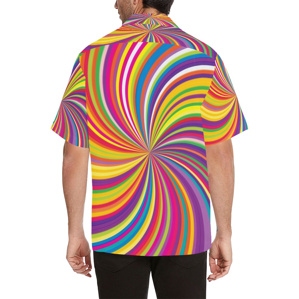 Vortex Print Design LKS301 Men's Hawaiian Shirt