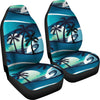 Beach Wave Design Print Universal Fit Car Seat Covers