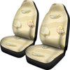 Beach with Seashell Theme Universal Fit Car Seat Covers