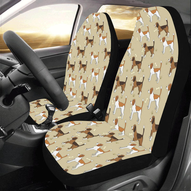 Beagle Pattern Print Design 01 Car Seat Covers (Set of 2)-JORJUNE.COM