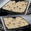 Beagle Pattern Print Design 01 Car Sun Shade-JORJUNE.COM