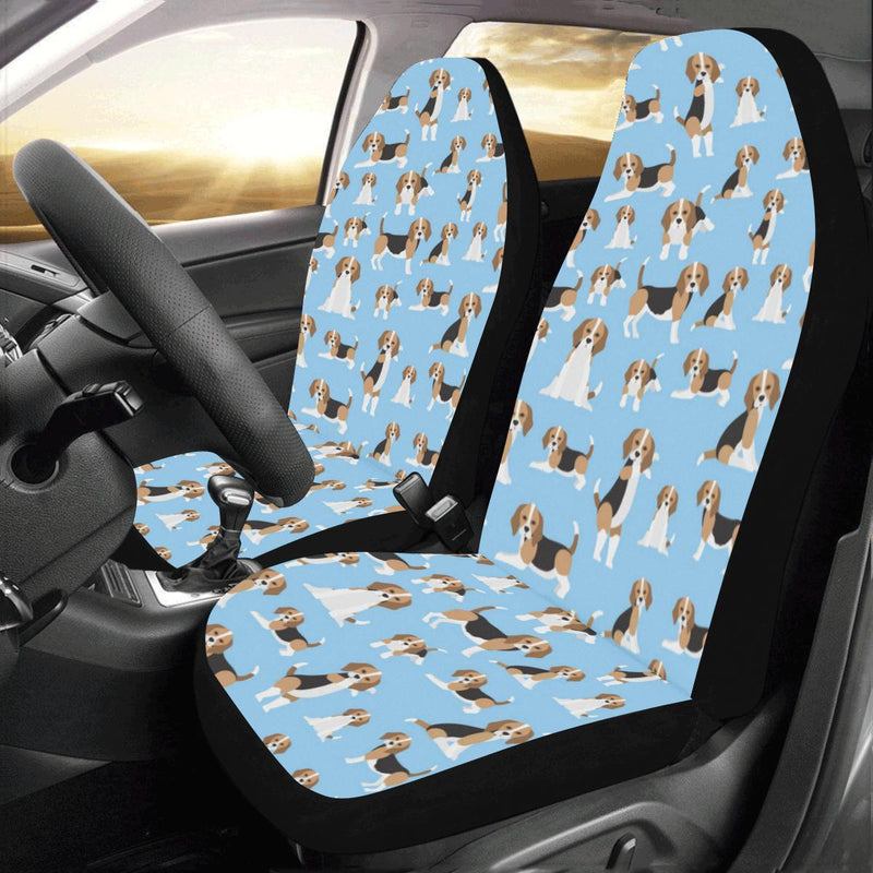 Beagle Pattern Print Design 03 Car Seat Covers (Set of 2)-JORJUNE.COM