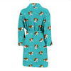 Beagle Pattern Print Design 05 Men Bathrobe-JORJUNE.COM