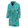 Beagle Pattern Print Design 05 Men Bathrobe-JORJUNE.COM