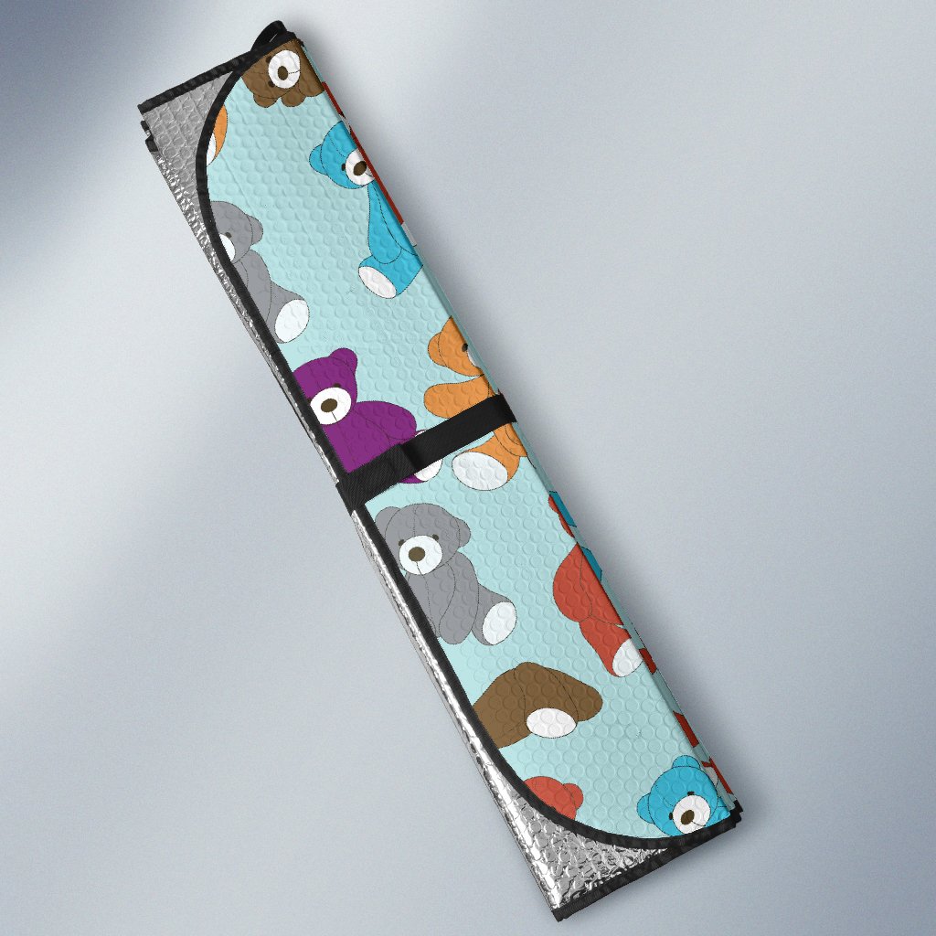 Bear Cute Pattern Print Design 03 Car Sun Shade-JORJUNE.COM