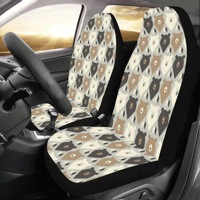 Bear Pattern Print Design 04 Car Seat Covers (Set of 2)-JORJUNE.COM