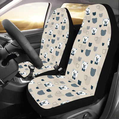 Bear Pattern Print Design 05 Car Seat Covers (Set of 2)-JORJUNE.COM