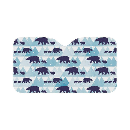 Bear Pattern Print Design BE01 Car Sun Shade-JorJune