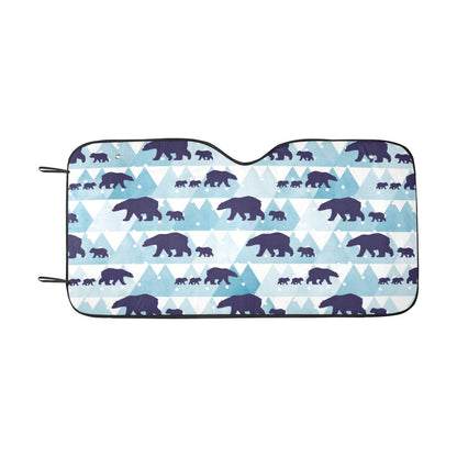 Bear Pattern Print Design BE01 Car Sun Shade-JorJune