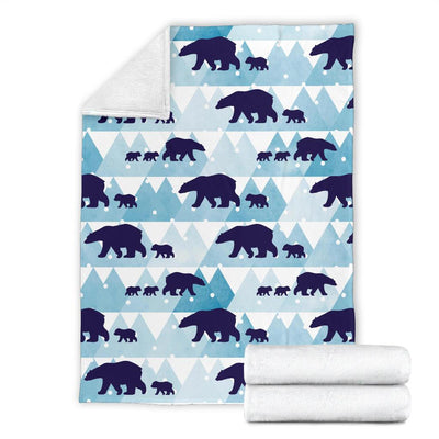 Bear Pattern Print Design BE01 Fleece Blankete