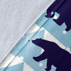 Bear Pattern Print Design BE01 Fleece Blankete