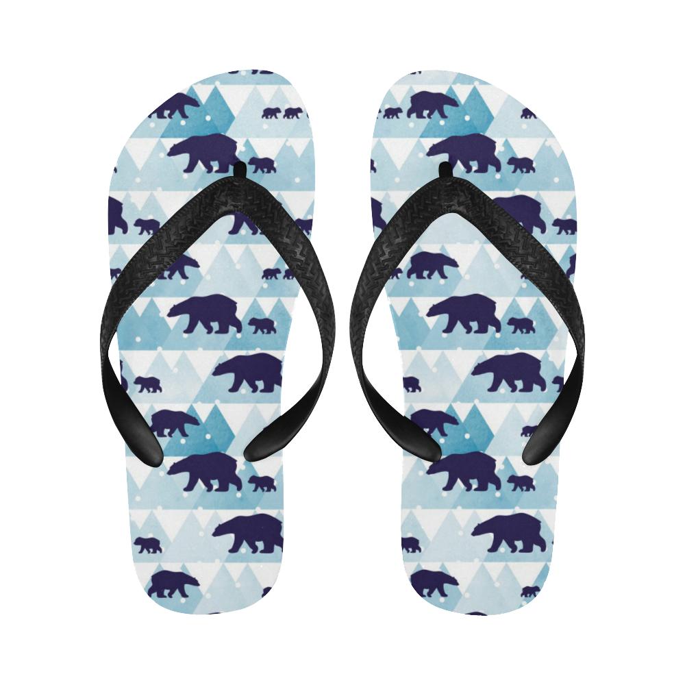 Bear Pattern Print Design BE01 Flip Flops-JorJune