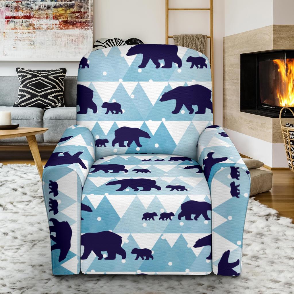 Bear Pattern Print Design BE01 Recliner Slipcover-JORJUNE.COM
