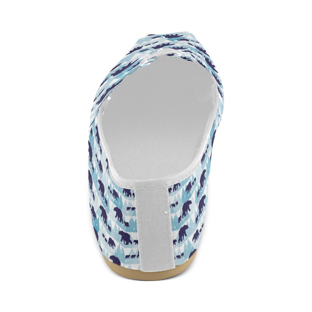Bear Pattern Print Design BE01 Women Casual Shoes-JorJune.com