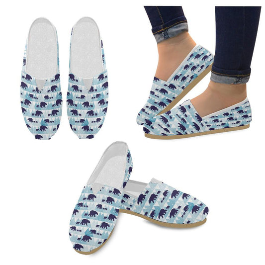 Bear Pattern Print Design BE01 Women Casual Shoes-JorJune.com