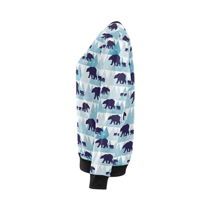 Bear Pattern Print Design BE01 Women Long Sleeve Sweatshirt-JorJune