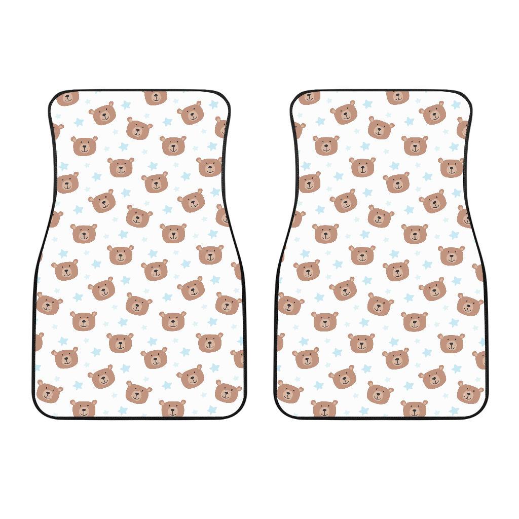 Bear Pattern Print Design BE02 Car Floor Mats-JorJune