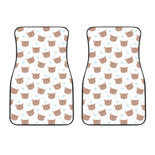 Bear Pattern Print Design BE02 Car Floor Mats-JorJune