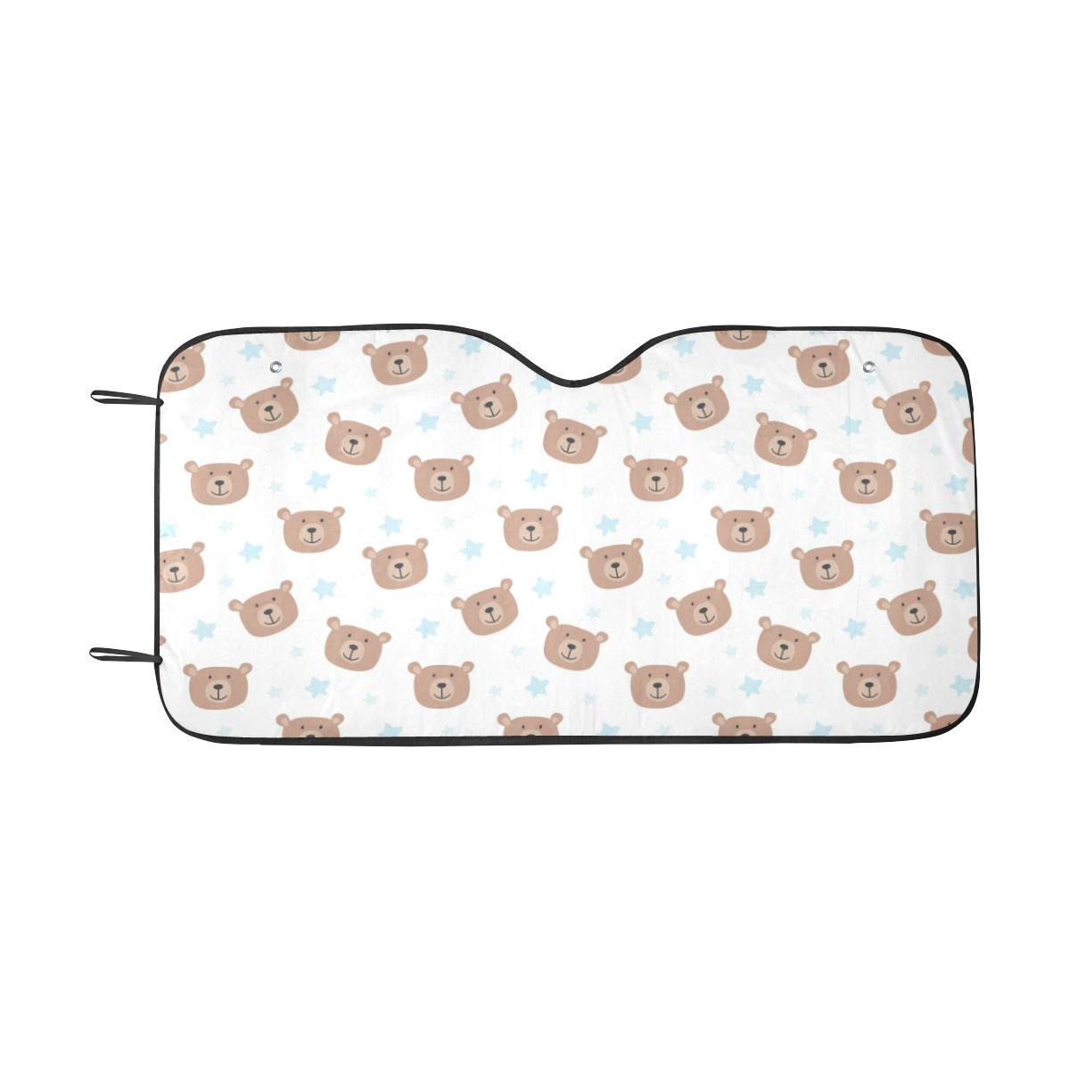 Bear Pattern Print Design BE02 Car Sun Shade-JorJune