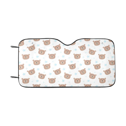 Bear Pattern Print Design BE02 Car Sun Shade-JorJune