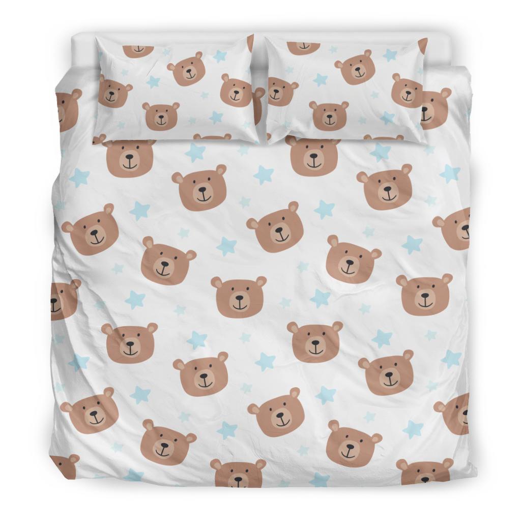 Bear Pattern Print Design BE02 Duvet Cover Bedding Set-JORJUNE.COM