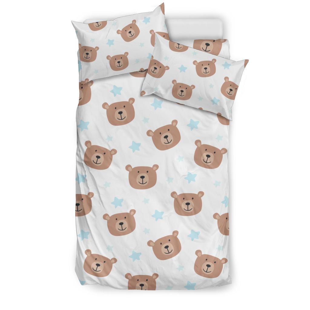 Bear Pattern Print Design BE02 Duvet Cover Bedding Set-JORJUNE.COM