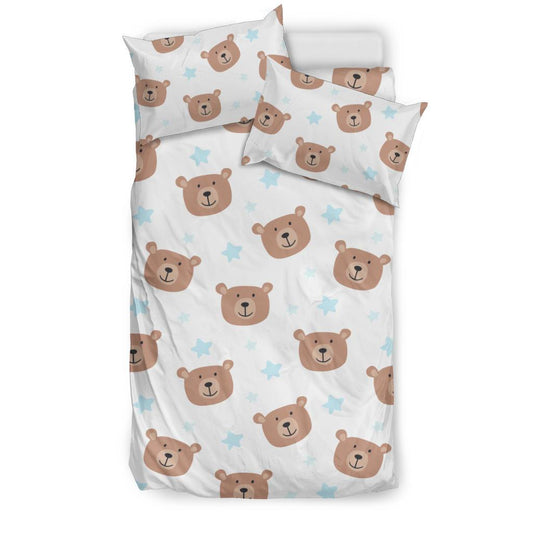 Bear Pattern Print Design BE02 Duvet Cover Bedding Set-JORJUNE.COM