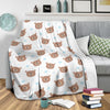 Bear Pattern Print Design BE02 Fleece Blankete