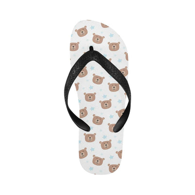 Bear Pattern Print Design BE02 Flip Flops-JorJune