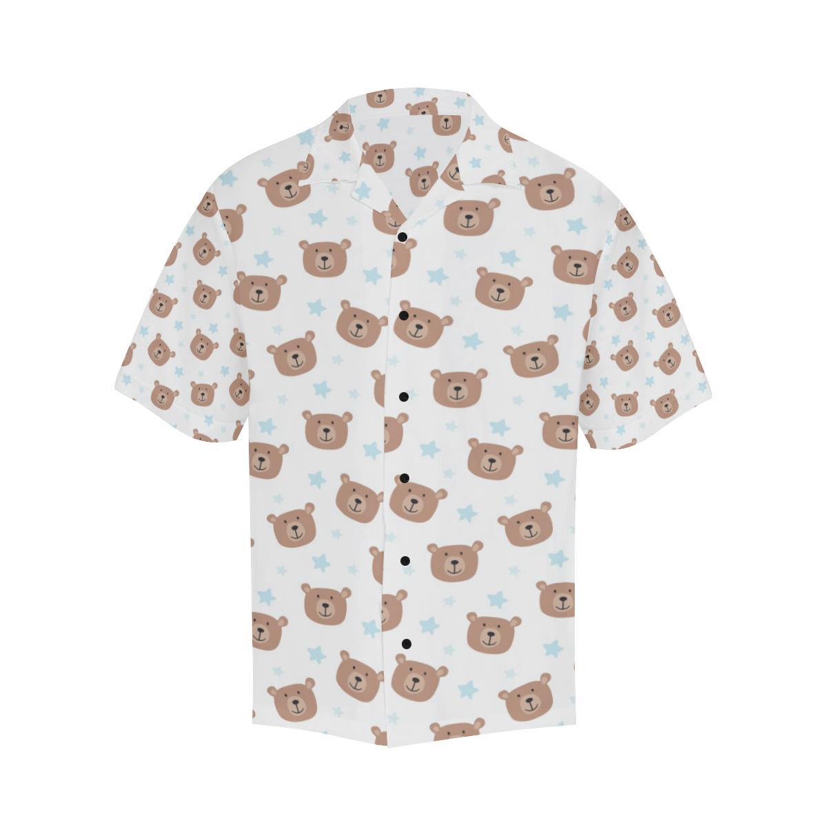 Bear Pattern Print Design BE02 Men Hawaiian Shirt-JorJune