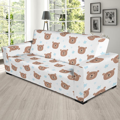 Bear Pattern Print Design BE02 Sofa Slipcover-JORJUNE.COM