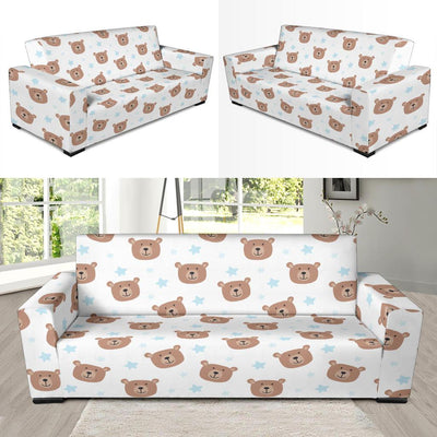 Bear Pattern Print Design BE02 Sofa Slipcover-JORJUNE.COM