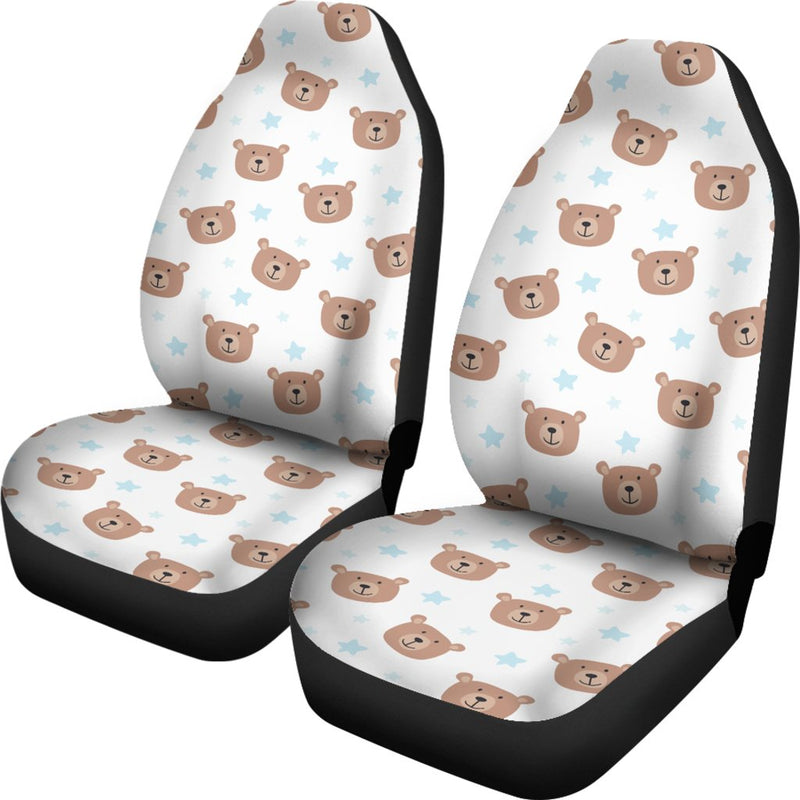 Bear Pattern Print Design BE02 Universal Fit Car Seat Covers