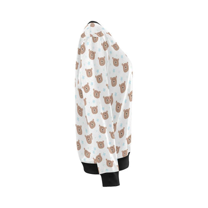 Bear Pattern Print Design BE02 Women Long Sleeve Sweatshirt-JorJune