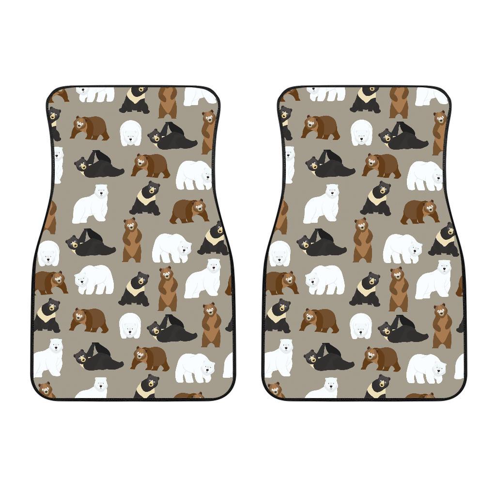 Bear Pattern Print Design BE03 Car Floor Mats-JorJune