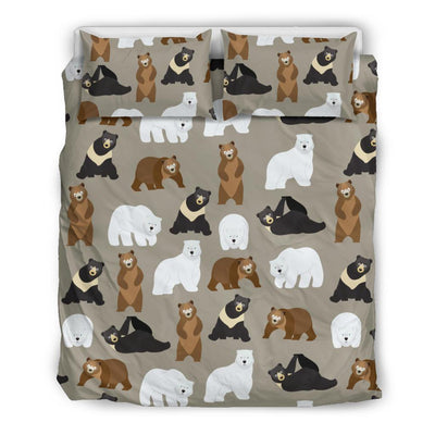 Bear Pattern Print Design BE03 Duvet Cover Bedding Set-JORJUNE.COM