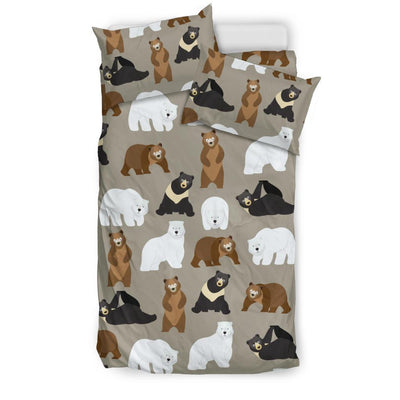 Bear Pattern Print Design BE03 Duvet Cover Bedding Set-JORJUNE.COM