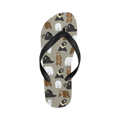 Bear Pattern Print Design BE03 Flip Flops-JorJune