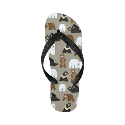 Bear Pattern Print Design BE03 Flip Flops-JorJune