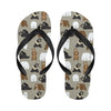 Bear Pattern Print Design BE03 Flip Flops-JorJune