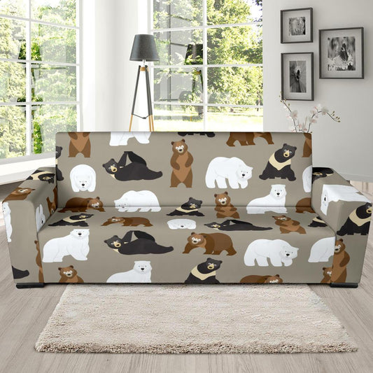 Bear Pattern Print Design BE03 Sofa Slipcover-JORJUNE.COM