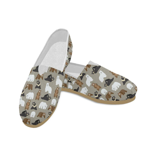 Bear Pattern Print Design BE03 Women Casual Shoes-JorJune.com