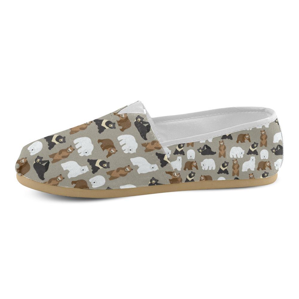 Bear Pattern Print Design BE03 Women Casual Shoes-JorJune.com