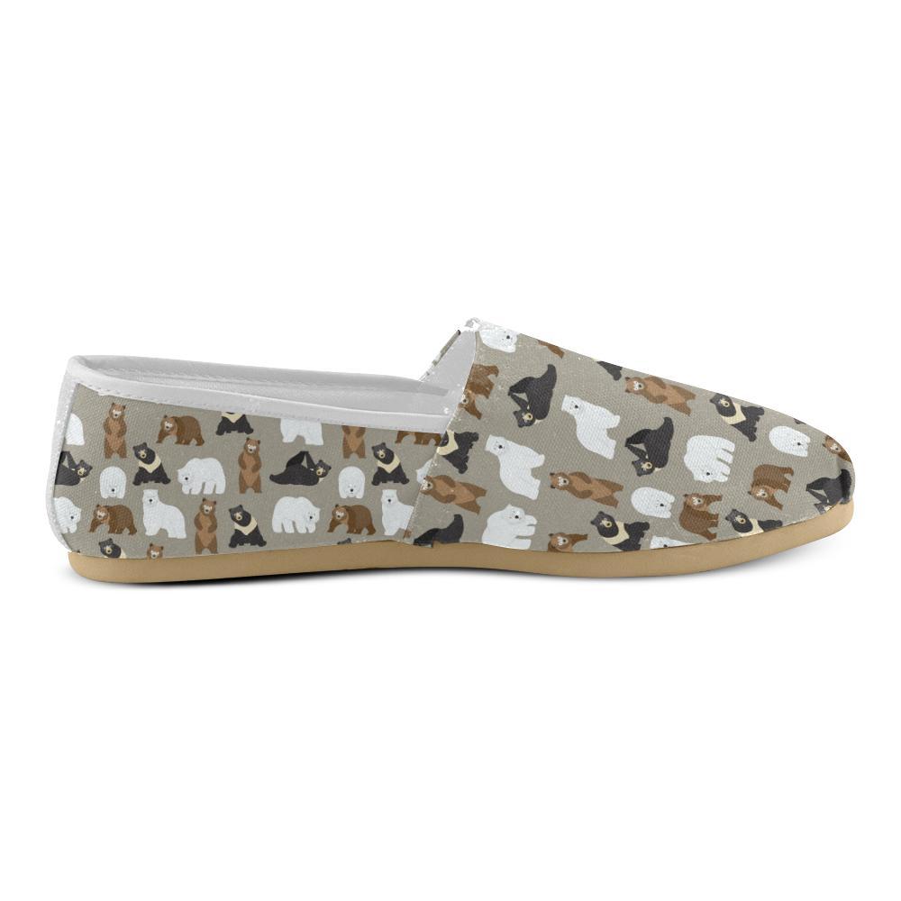 Bear Pattern Print Design BE03 Women Casual Shoes-JorJune.com