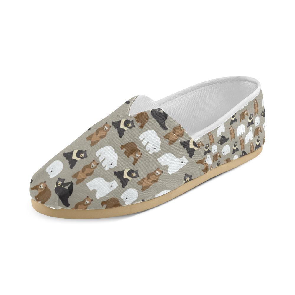 Bear Pattern Print Design BE03 Women Casual Shoes-JorJune.com