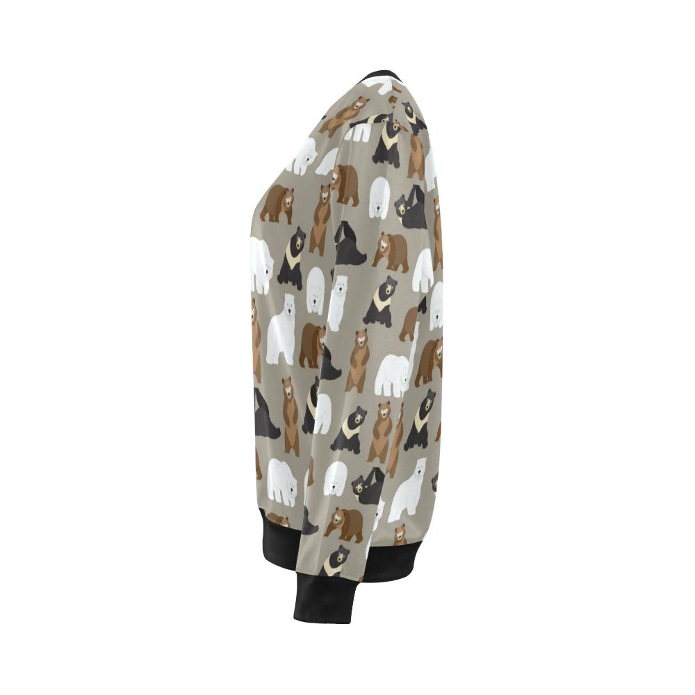 Bear Pattern Print Design BE03 Women Long Sleeve Sweatshirt-JorJune