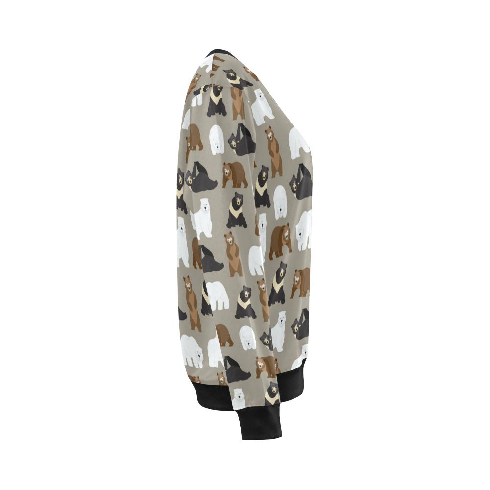 Bear Pattern Print Design BE03 Women Long Sleeve Sweatshirt-JorJune