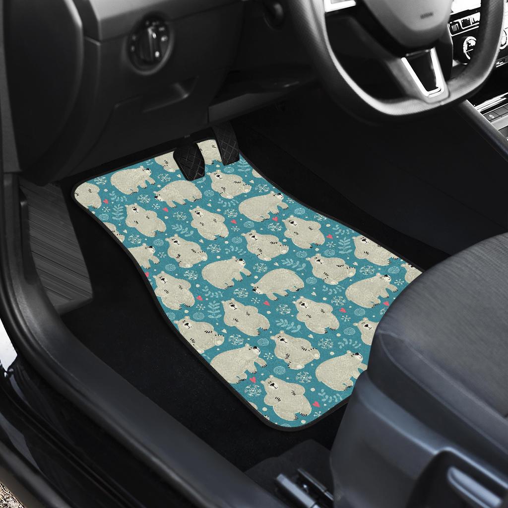 Bear Pattern Print Design BE04 Car Floor Mats-JorJune