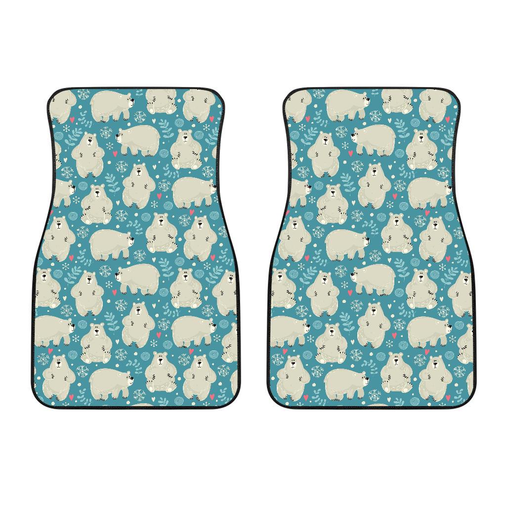 Bear Pattern Print Design BE04 Car Floor Mats-JorJune